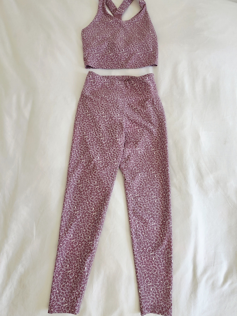Kyodan Leopard Print Matching Set Mob Wife Y2K Athleisure Animal Print Gym